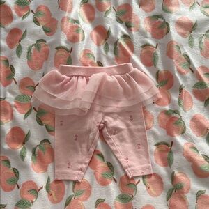 Pink Baby Leggings with Tulle Skirt